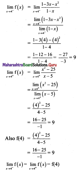 Maharashtra Board 11th Maths Solutions Chapter 8 Continuity Miscellaneous Exercise 8 II Q2 (v)