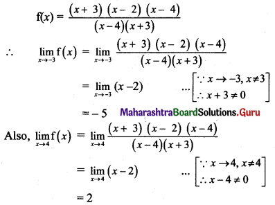 Maharashtra Board 11th Maths Solutions Chapter 8 Continuity Miscellaneous Exercise 8 IV Q1