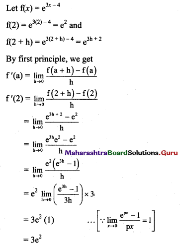 Maharashtra Board 11th Maths Solutions Chapter 9 Differentiation Ex 9.1 Q2 (v)