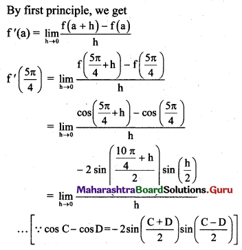 Maharashtra Board 11th Maths Solutions Chapter 9 Differentiation Ex 9.1 Q2 (vi).1