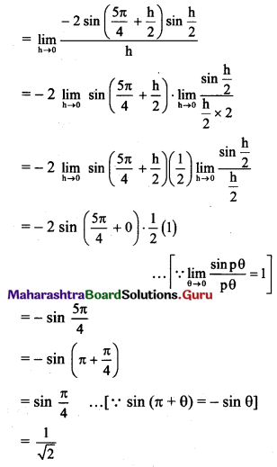 Maharashtra Board 11th Maths Solutions Chapter 9 Differentiation Ex 9.1 Q2 (vi).2