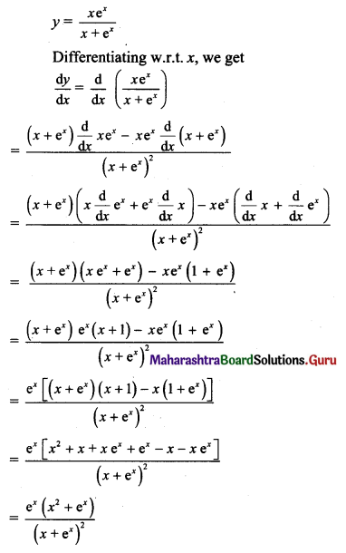 Maharashtra Board 11th Maths Solutions Chapter 9 Differentiation Ex 9.2 IV Q3