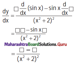 Maharashtra Board 11th Maths Solutions Chapter 9 Differentiation Ex 9.2 VI Q2