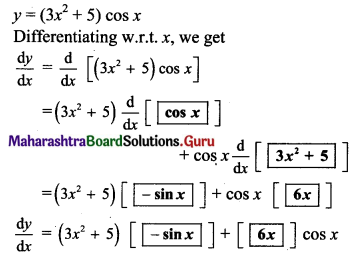 Maharashtra Board 11th Maths Solutions Chapter 9 Differentiation Ex 9.2 VI Q3.1