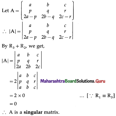Maharashtra Board 12th Commerce Maths Solutions Chapter 2 Matrices Ex 2.1 Q3 (i)