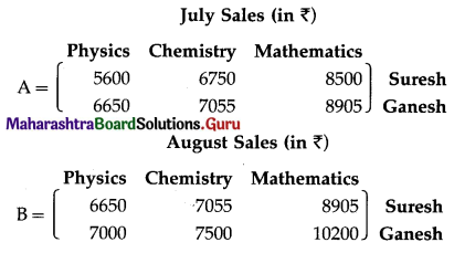 Maharashtra Board 12th Commerce Maths Solutions Chapter 2 Matrices Ex 2.2 Q15