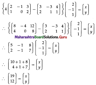 Maharashtra Board 12th Commerce Maths Solutions Chapter 2 Matrices Ex 2.3 Q13