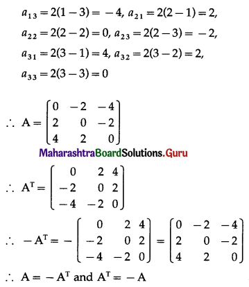 Maharashtra Board 12th Commerce Maths Solutions Chapter 2 Matrices Ex 2.4 Q2.1