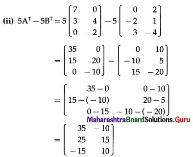 Maharashtra Board 12th Commerce Maths Solutions Chapter 2 Matrices Ex 2.4 Q7.1