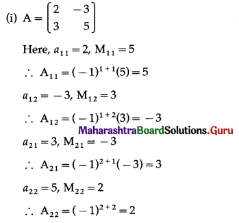 Maharashtra Board 12th Commerce Maths Solutions Chapter 2 Matrices Ex 2.5 Q4