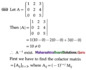 Maharashtra Board 12th Commerce Maths Solutions Chapter 2 Matrices Ex 2.5 Q5.3