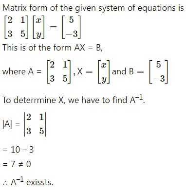 Maharashtra Board 12th Commerce Maths Solutions Chapter 2 Matrices Ex 2.6 Q1 (ii)
