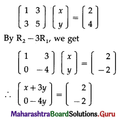 Maharashtra Board 12th Commerce Maths Solutions Chapter 2 Matrices Ex 2.6 Q2 (i)