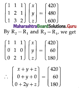 Maharashtra Board 12th Commerce Maths Solutions Chapter 2 Matrices Ex 2.6 Q4