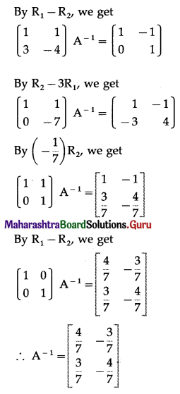 Maharashtra Board 12th Commerce Maths Solutions Chapter 2 Matrices Miscellaneous Exercise 2 IV Q18 (i).1