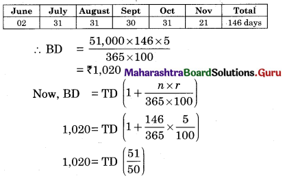 Maharashtra Board 12th Commerce Maths Solutions Chapter 1 Commission, Brokerage and Discount Ex 1.2 Q13