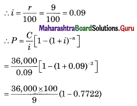 Maharashtra Board 12th Commerce Maths Solutions Chapter 2 Insurance and Annuity Ex 2.2 Q5