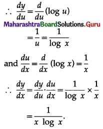 Maharashtra Board 12th Commerce Maths Solutions Chapter 3 Differentiation Ex 3.1 II Q1
