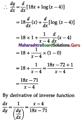 Maharashtra Board 12th Commerce Maths Solutions Chapter 3 Differentiation Ex 3.2 I Q2