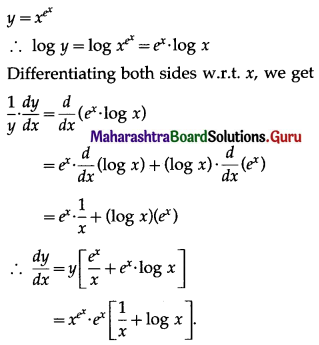 Maharashtra Board 12th Commerce Maths Solutions Chapter 3 Differentiation Ex 3.3 I Q2