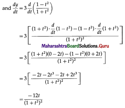 Maharashtra Board 12th Commerce Maths Solutions Chapter 3 Differentiation Ex 3.5 III Q2.1