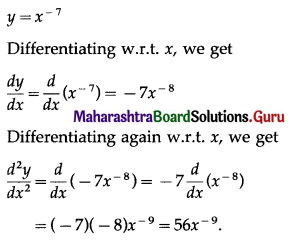 Maharashtra Board 12th Commerce Maths Solutions Chapter 3 Differentiation Ex 3.6 I Q3