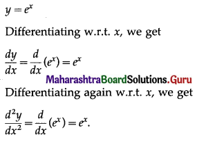 Maharashtra Board 12th Commerce Maths Solutions Chapter 3 Differentiation Ex 3.6 II Q1