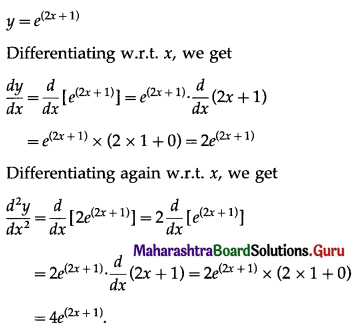 Maharashtra Board 12th Commerce Maths Solutions Chapter 3 Differentiation Ex 3.6 II Q2