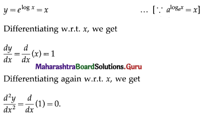 Maharashtra Board 12th Commerce Maths Solutions Chapter 3 Differentiation Ex 3.6 II Q3