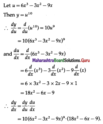 Maharashtra Board 12th Commerce Maths Solutions Chapter 3 Differentiation Miscellaneous Exercise 3 IV Q1