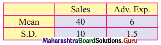 Maharashtra Board 12th Commerce Maths Solutions Chapter 3 Linear Regression Ex 3.2 Q11