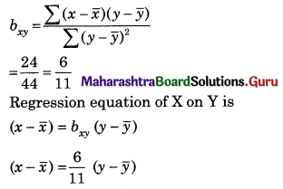 Maharashtra Board 12th Commerce Maths Solutions Chapter 3 Linear Regression Miscellaneous Exercise 3 IV Q8