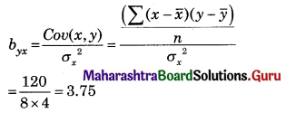 Maharashtra Board 12th Commerce Maths Solutions Chapter 3 Linear Regression Miscellaneous Exercise 3 IV Q9