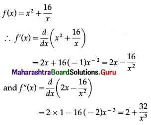 Maharashtra Board 12th Commerce Maths Solutions Chapter 4 Applications of Derivatives Ex 4.3 Q1(iii)