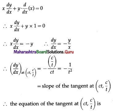 Maharashtra Board 12th Commerce Maths Solutions Chapter 4 Applications of Derivatives Miscellaneous Exercise 4 IV Q1(i)