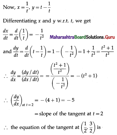 Maharashtra Board 12th Commerce Maths Solutions Chapter 4 Applications of Derivatives Miscellaneous Exercise 4 IV Q1(iii)