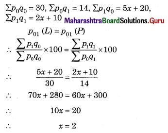 Maharashtra Board 12th Commerce Maths Solutions Chapter 5 Index Numbers Ex 5.2 Q9.2