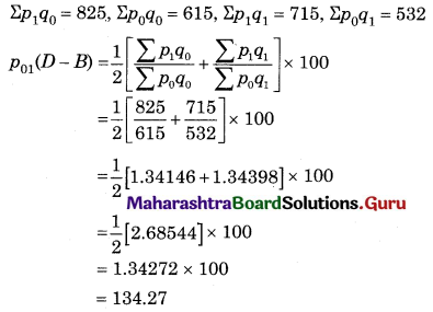 Maharashtra Board 12th Commerce Maths Solutions Chapter 5 Index Numbers Miscellaneous Exercise 5 IV Q6.2