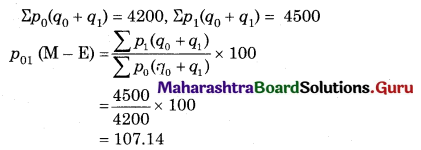 Maharashtra Board 12th Commerce Maths Solutions Chapter 5 Index Numbers Miscellaneous Exercise 5 IV Q7.2
