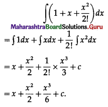 Maharashtra Board 12th Commerce Maths Solutions Chapter 5 Integration Ex 5.1 Q2