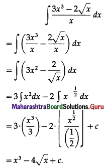 Maharashtra Board 12th Commerce Maths Solutions Chapter 5 Integration Ex 5.1 Q3