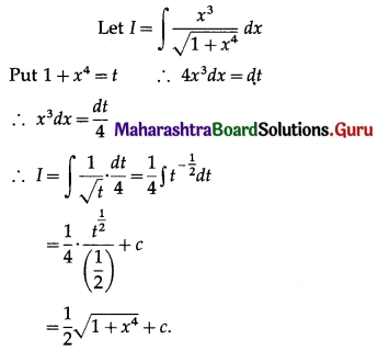 Maharashtra Board 12th Commerce Maths Solutions Chapter 5 Integration Ex 5.2 Q2
