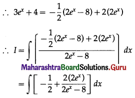 Maharashtra Board 12th Commerce Maths Solutions Chapter 5 Integration Ex 5.3 Q3