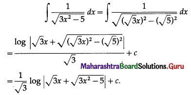Maharashtra Board 12th Commerce Maths Solutions Chapter 5 Integration Ex 5.4 Q10