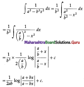 Maharashtra Board 12th Commerce Maths Solutions Chapter 5 Integration Ex 5.4 Q6