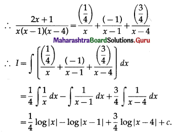 Maharashtra Board 12th Commerce Maths Solutions Chapter 5 Integration Ex 5.6 Q2