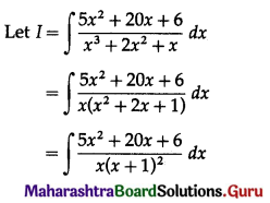 Maharashtra Board 12th Commerce Maths Solutions Chapter 5 Integration Ex 5.6 Q8