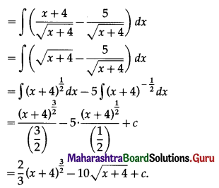Maharashtra Board 12th Commerce Maths Solutions Chapter 5 Integration Miscellaneous Exercise 5 IV Q1(iv).1