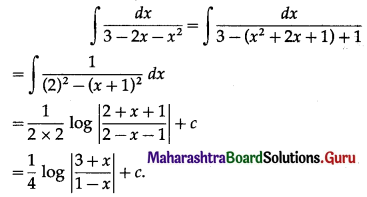 Maharashtra Board 12th Commerce Maths Solutions Chapter 5 Integration Miscellaneous Exercise 5 IV Q3(ii)