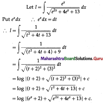 Maharashtra Board 12th Commerce Maths Solutions Chapter 5 Integration Miscellaneous Exercise 5 IV Q3(iv)